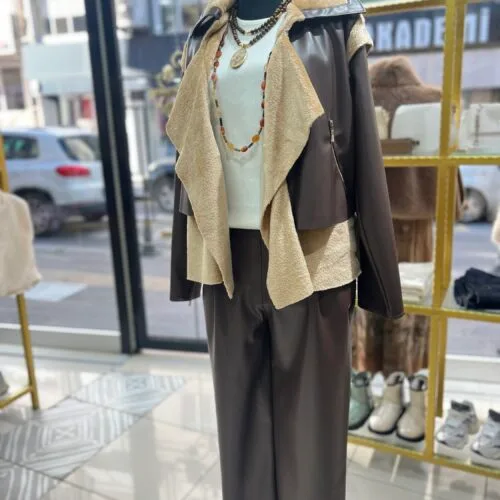 Şal Yaka Deri Ceket