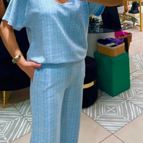 Mavi Oversize 2 li Takım
