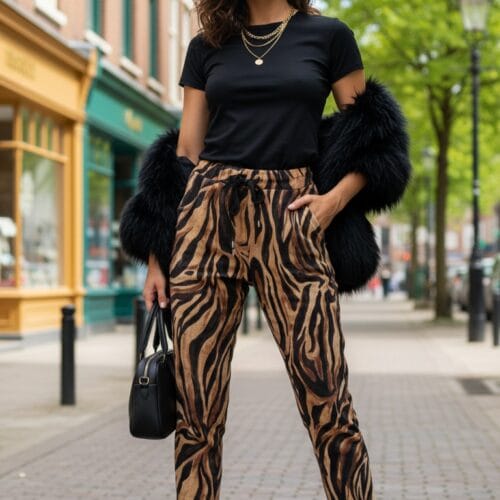 İthal Fitilli Kadife Pantolon.-Standart Beden