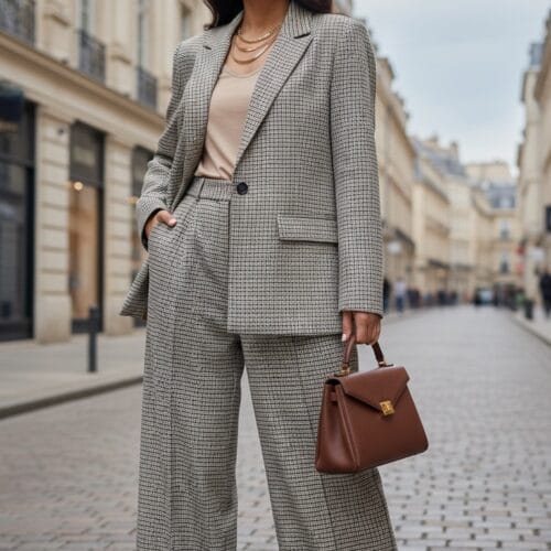 Kareli Ceket Pantolon Takım