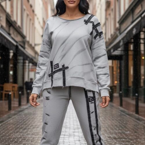 Özel Tasarım Gri Eşofman Takımı