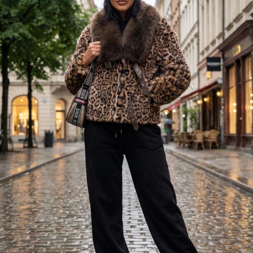 Leopar İçi Nubuk İthal Kaban