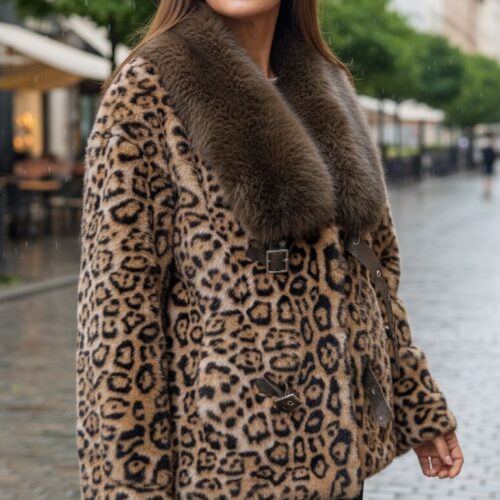 Leopar İçi Nubuk İthal Kaban