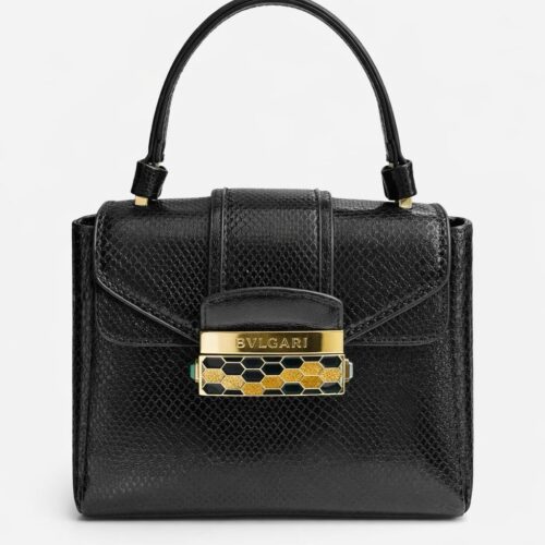 Yılan Deri Görünümlü Çanta