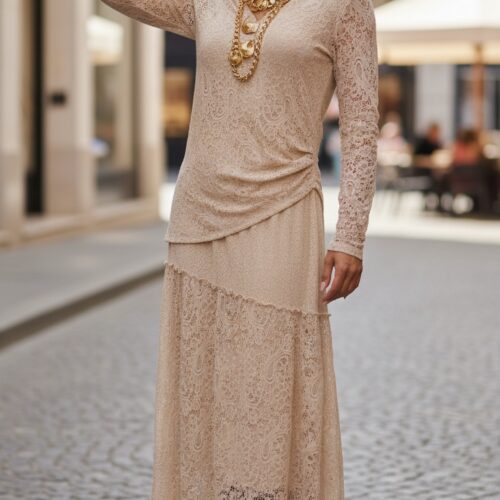 Standart Beden Ekru  Takım