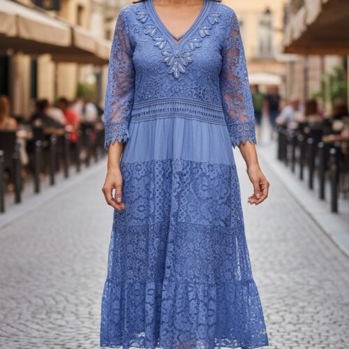 İpek Güpür Payet İthal Elbise