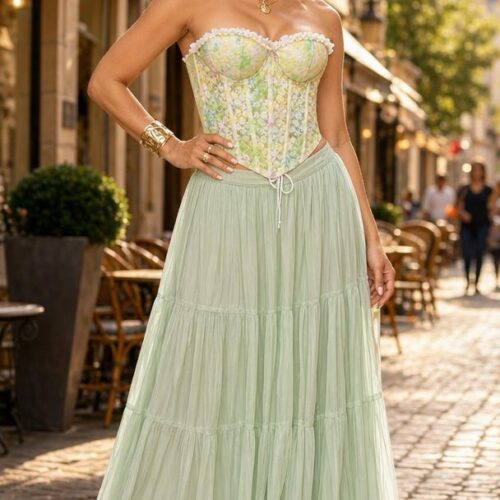 Standart Bedenİthal Tül  Tütü Etek-Su Yeşili